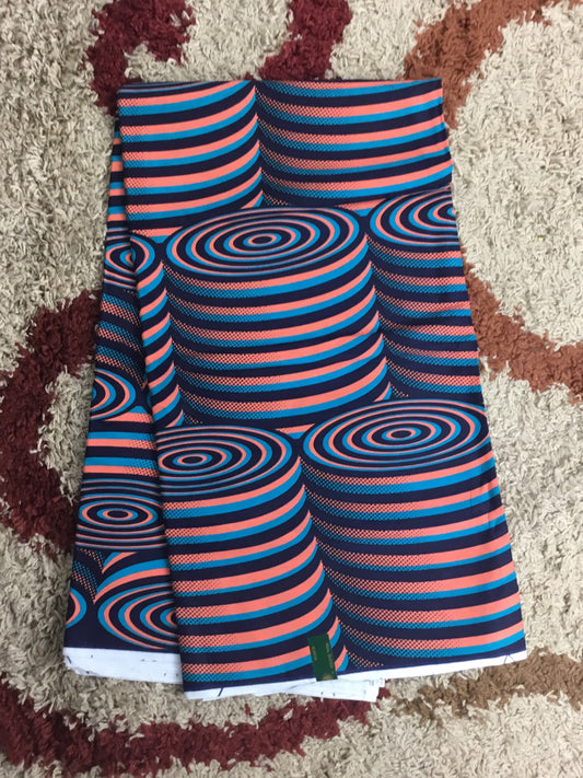 African Fabric/African prints/ Ankara fabric/ African wax/Hollandais/Black and red African fabric/ African fabric 6 yards/FG42a