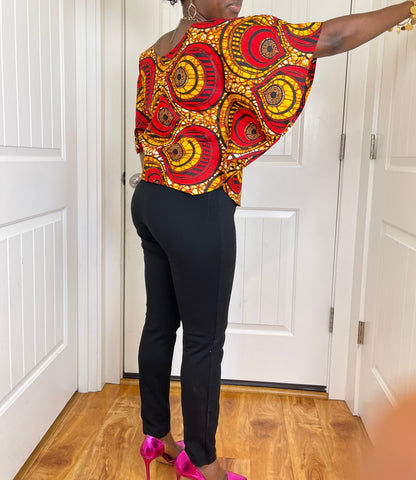 African Blouse/Ankara Tops/Summer Blouse/VA118