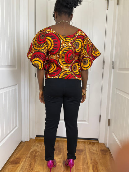 African Blouse/Ankara Tops/Summer Blouse/VA118