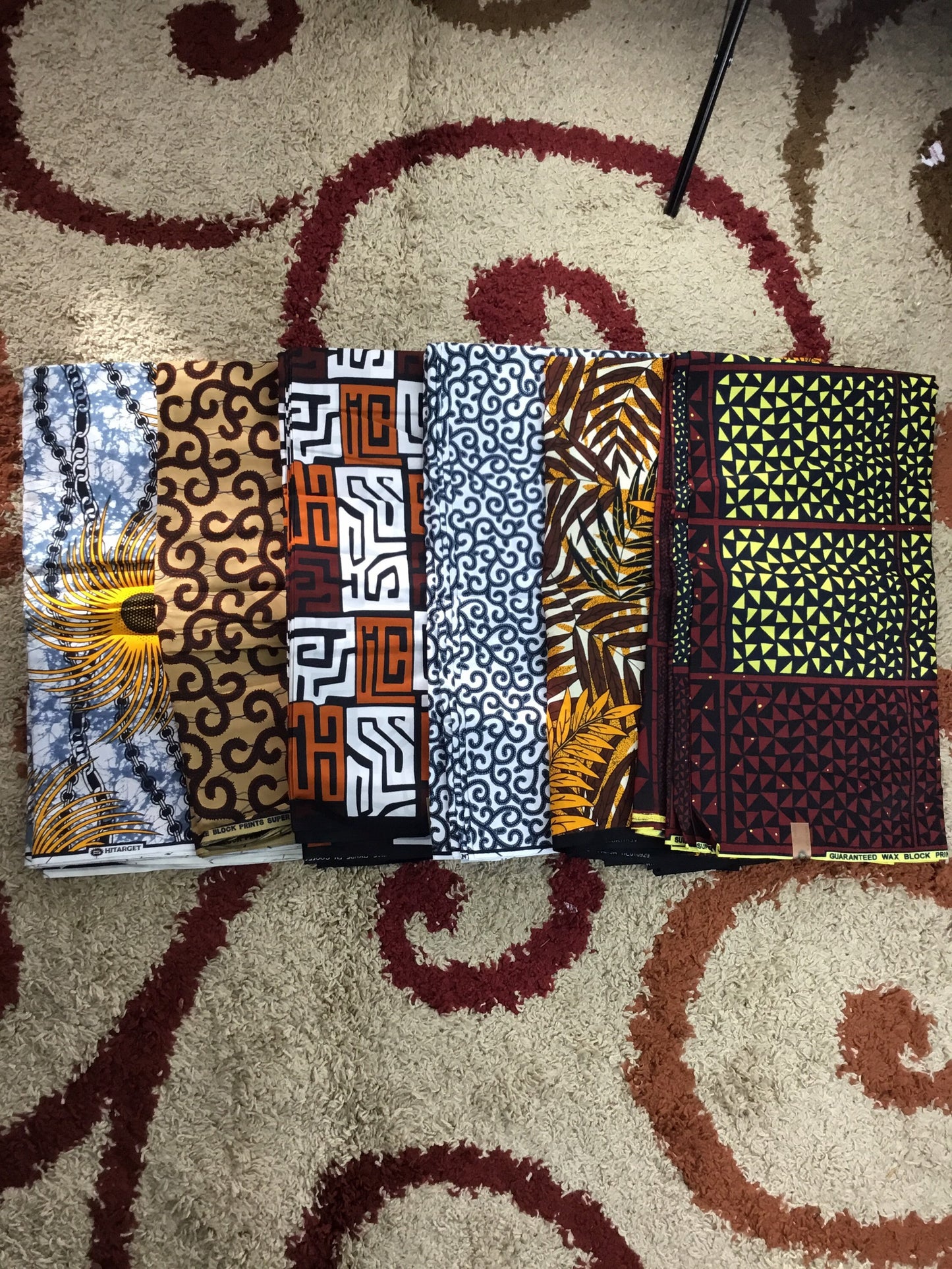 African scrap fabric/African fabric by the yard/Ankara fabric/