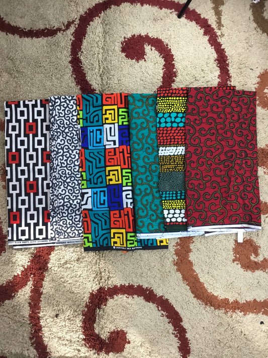 African scrap fabric/African fabric by the yard/Ankara fabric/