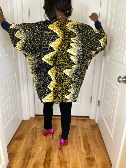 African women clothing/Danshiki Poncho/Poncho/Oversized kimono/African jacket/Ready to ship kimono/Ankara kimono/African top/African duster