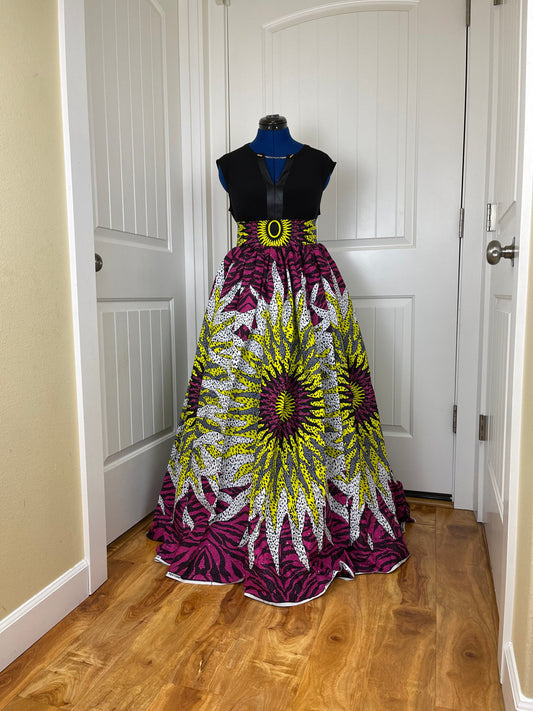 African Skirt/Ankara Skirt/African Clothing/VA36