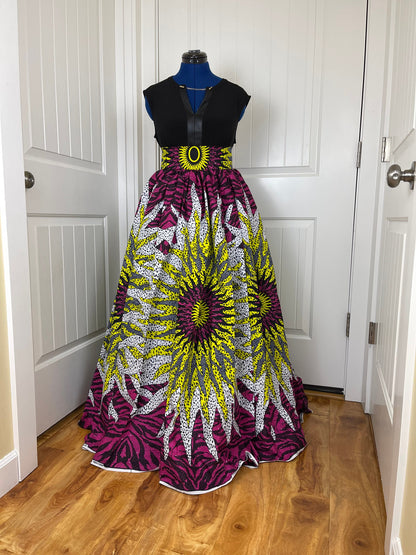 African Skirt/Ankara Skirt/African Clothing/VA36