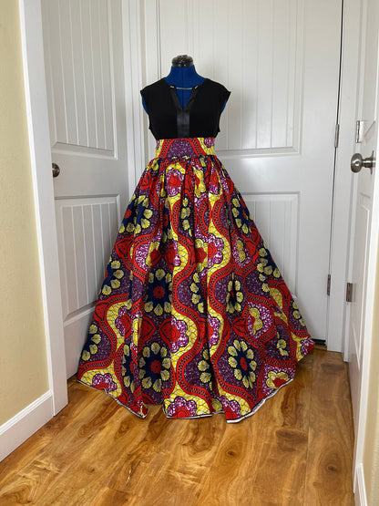 African skirt/Danshiki skirt/Ethnic skirt/DR7
