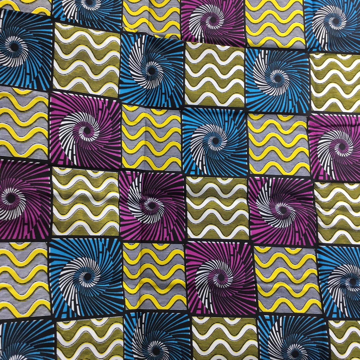 Purple and blue African Fabric/African prints/ Ankara fabric/ African fabric per yard/ African fabric for crafts/ African fabri/FG12