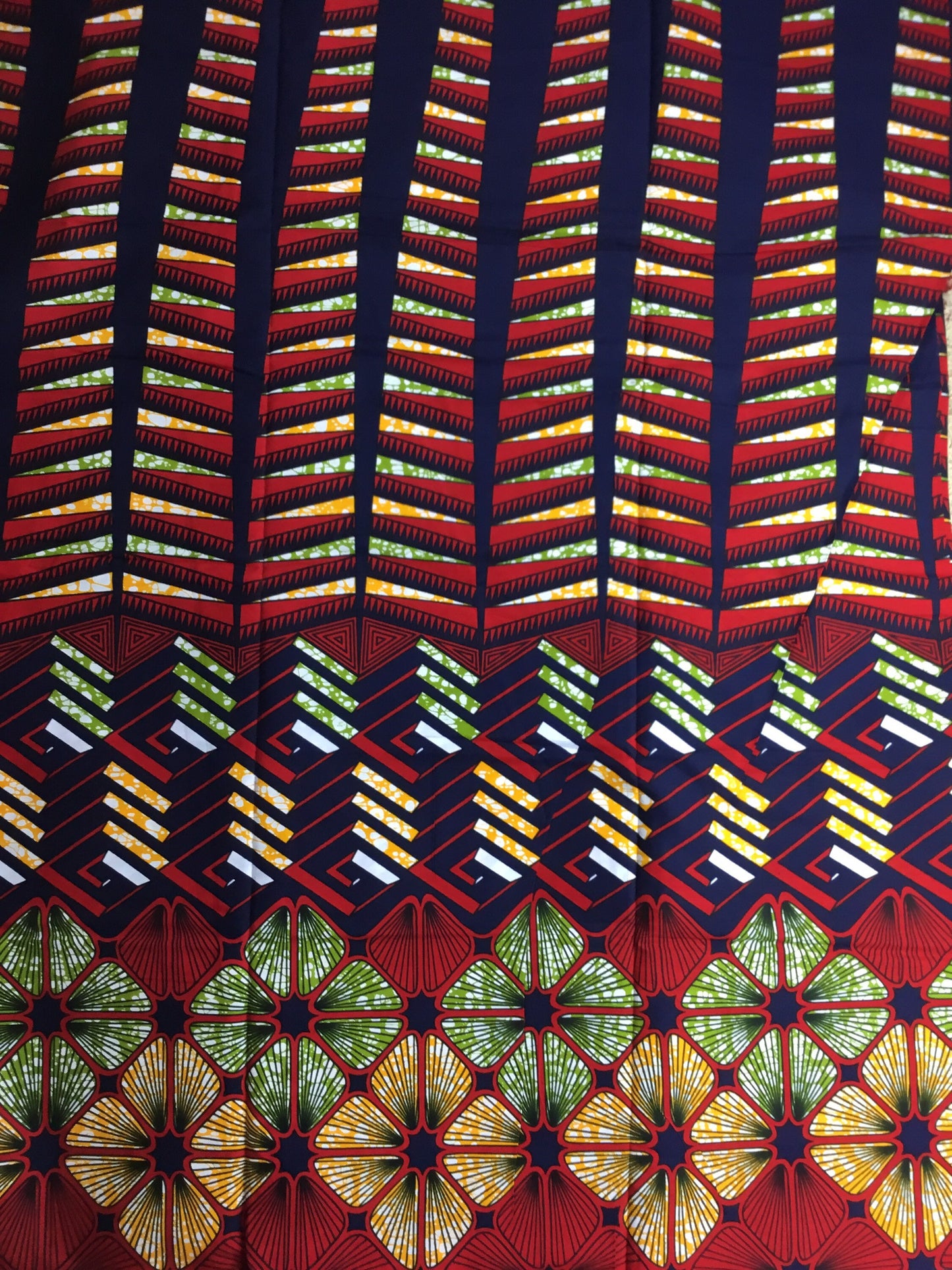 African fabric/Ankara-Navy Blue,Red,Green Fabric/Printed Fabric/Fabric Bundles/African Crafts/ African Clothing/Gift For Her/African/Mk99