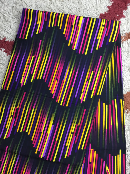 Purple and yellow African Fabric/African prints/ Ankara fabric for sewing/Hollandais wax/Danshiki fabric/ Fabric/African clothing/ MK470