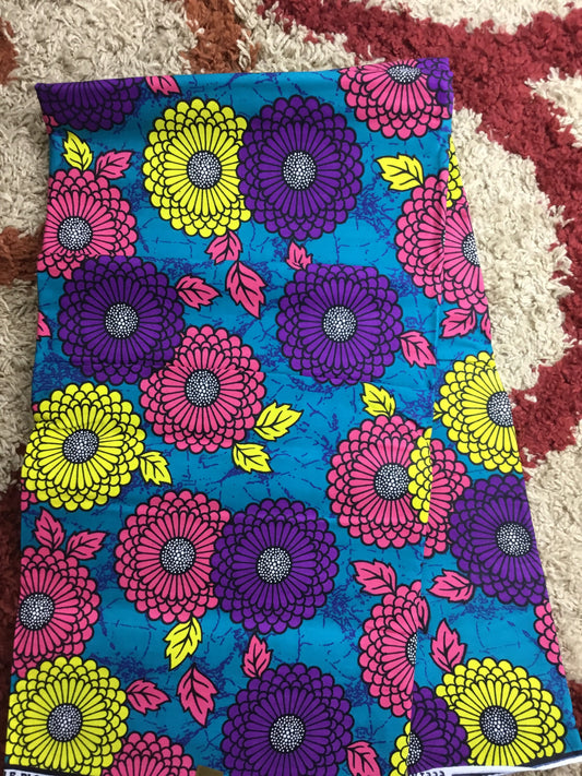 African Fabric/African prints/ Wax print/African fabric by the yard/ African prints for dress/ African fabric for craft/ Africa/MK190