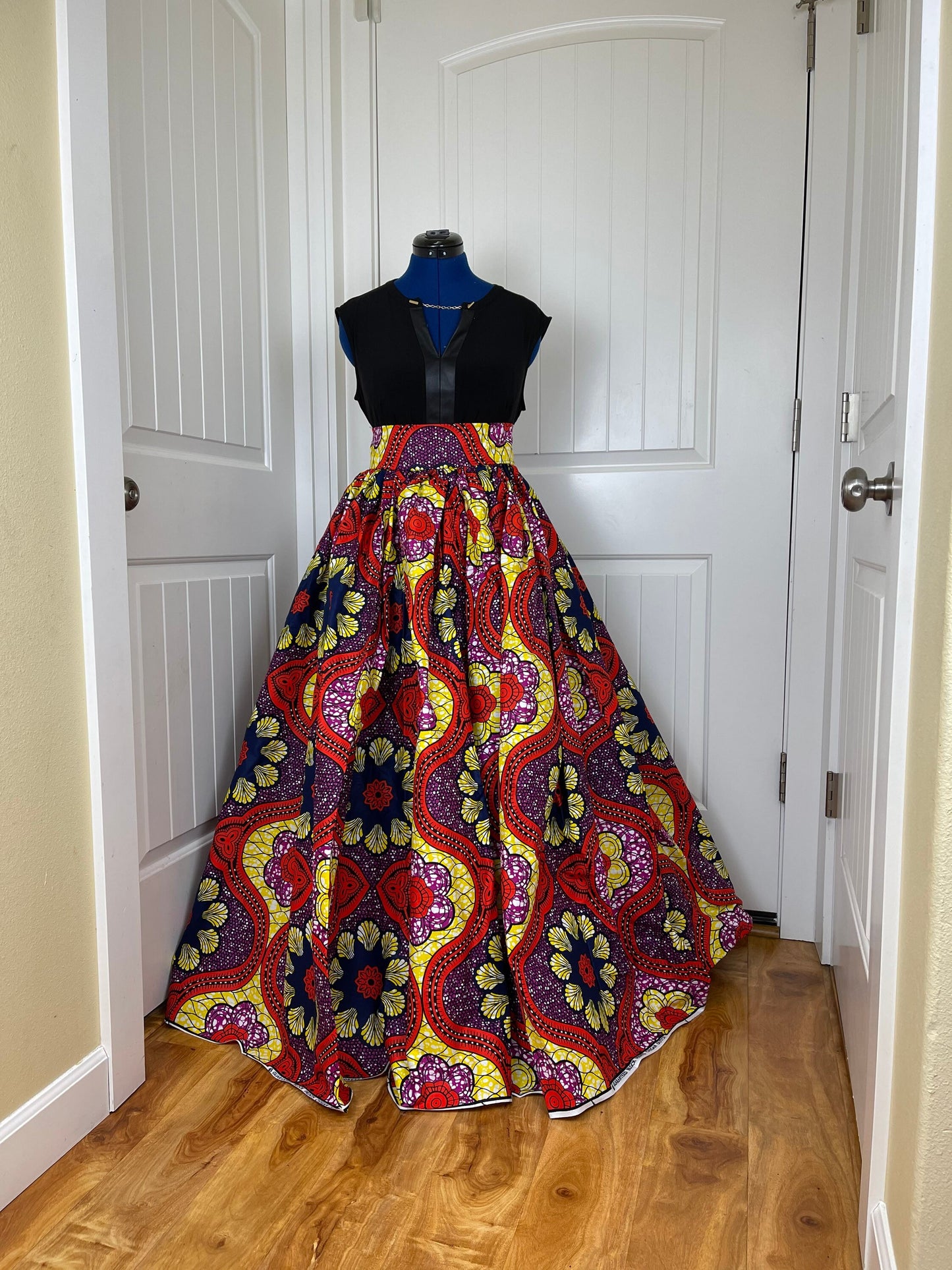 African skirt/Danshiki skirt/Ethnic skirt/DR7