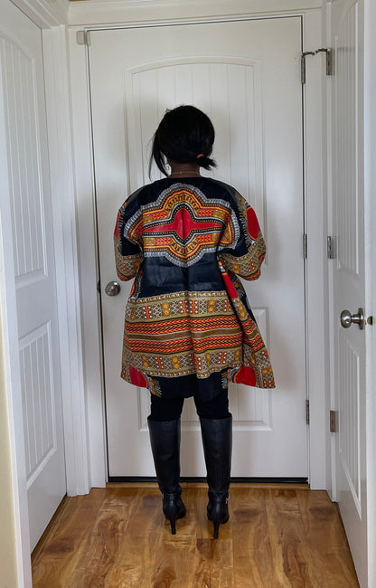 African women clothing/Danshiki Poncho/Poncho/Oversized kimono/African jacket/Ready to ship kimono/Ankara kimono/African top/African duster