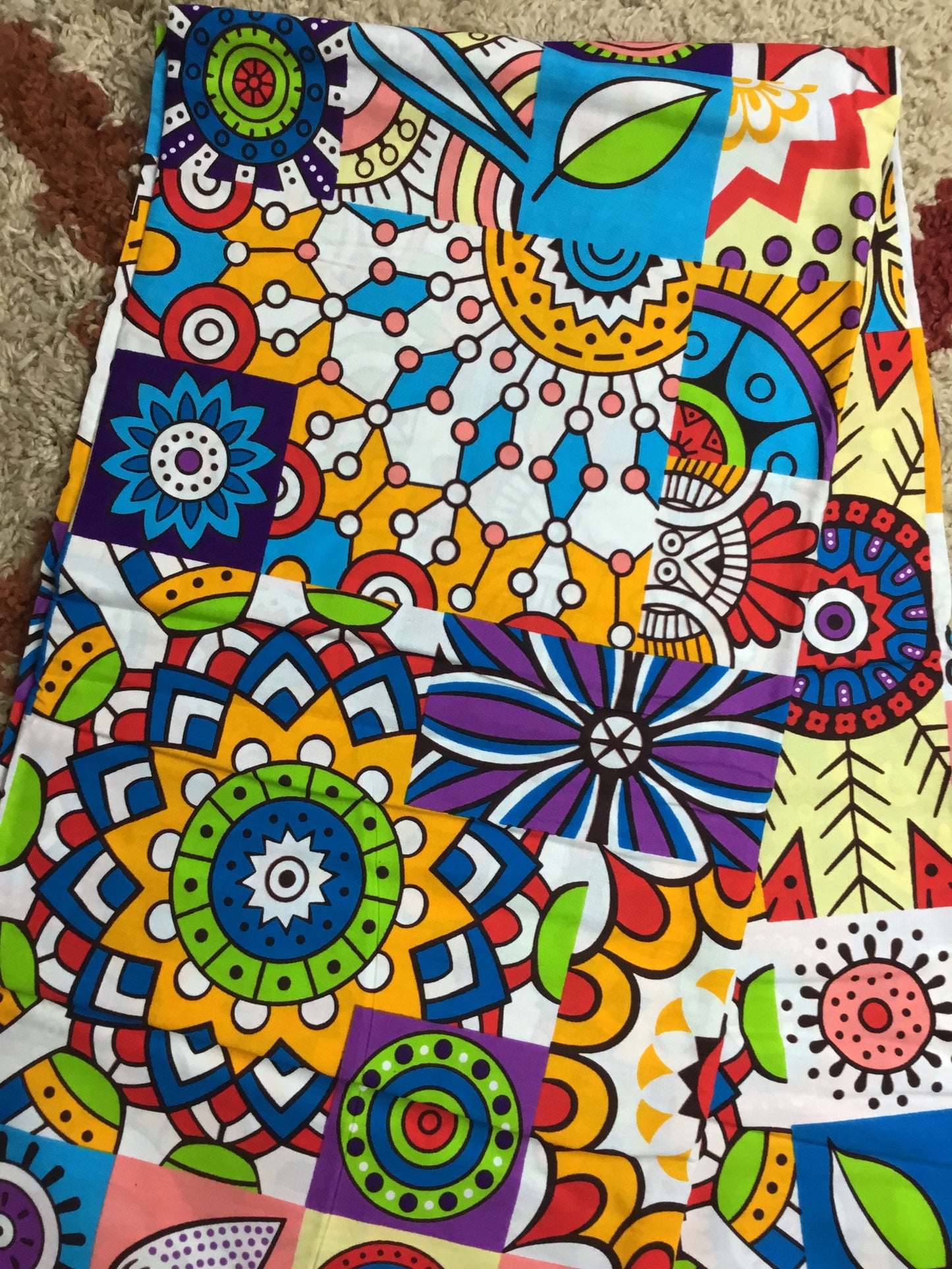 African Fabric/African prints/ Ankara fabric/ African fabric per yard/ African fabric for crafts/ African fab/CK32g