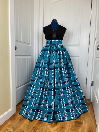 African Skirt/African Clothing/Plus Size Skirt/Maxi Skirt/VA86