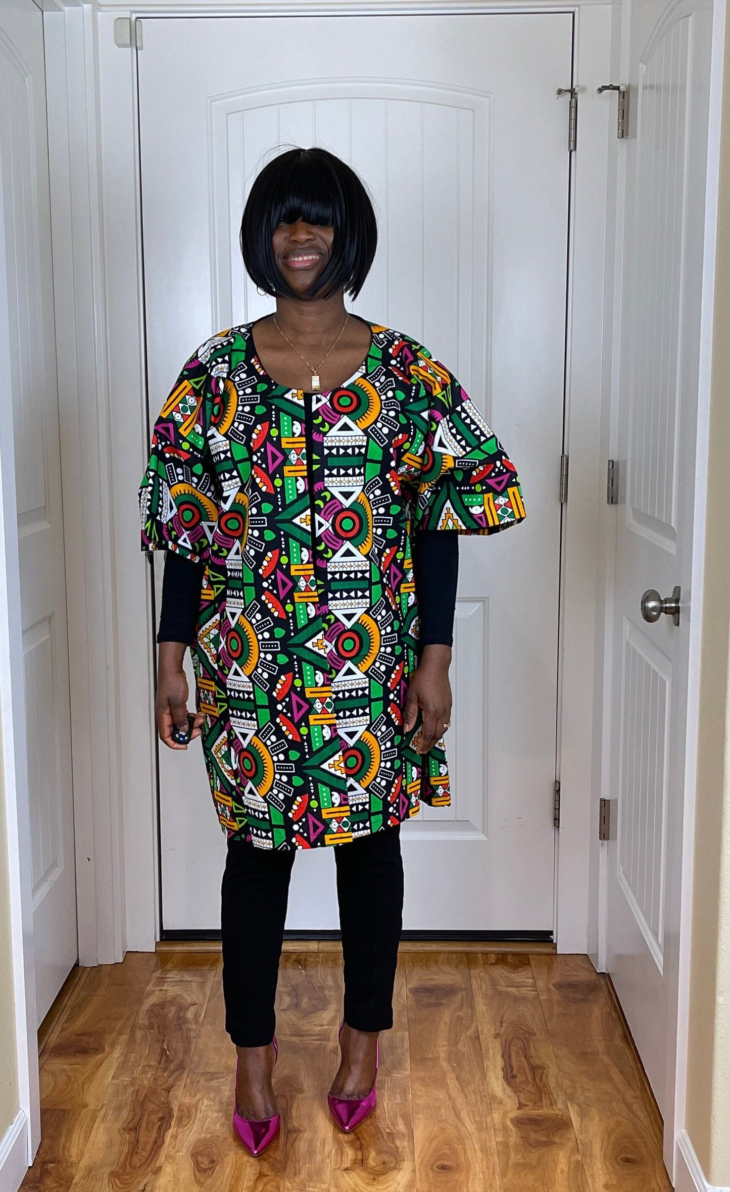 African women clothing/Danshiki Poncho/Poncho/Oversized kimono/African jacket/Ready to ship kimono/Green kimono/African top/African duster