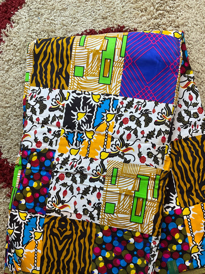 African Fabric/African prints/ Ankara fabric/ Wax print/ African fabric for decor/ African fabric for crafts/Green fabric/MK425