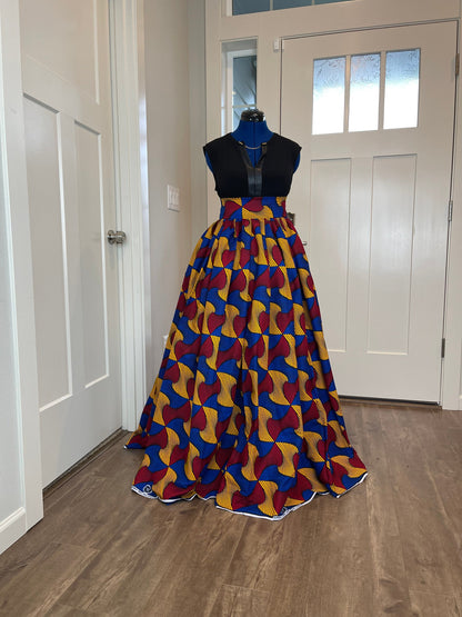 African Skirt/Ankara Skirt/Maxi Skirt/VA35