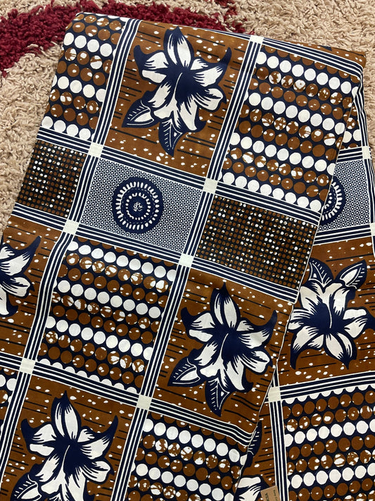 Multicolor African Fabric/African prints/ Ankara fabric/ African fabric per yard/ African fabric for crafts/ African fabri/FG06