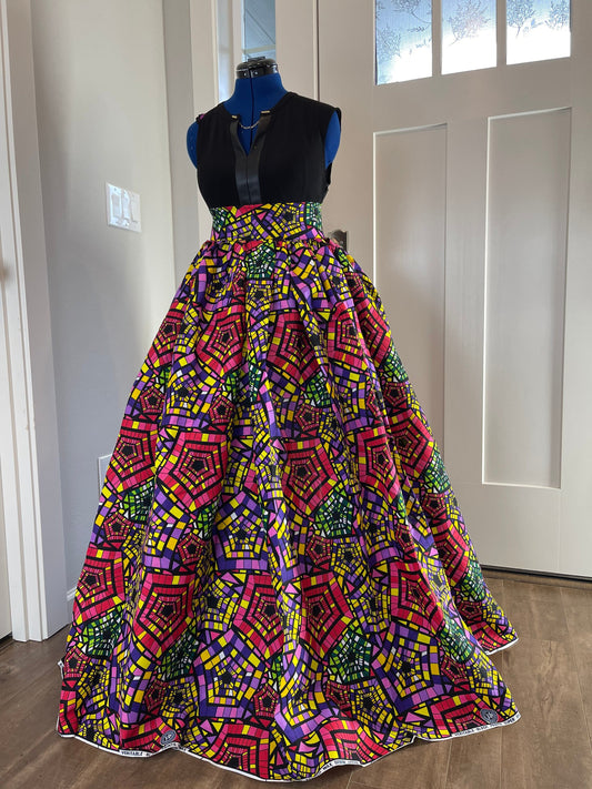 African skirt/Plus Size Clothing/Ankara Skirt/VA76