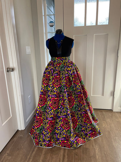 African skirt/Plus Size Clothing/Ankara Skirt/VA76