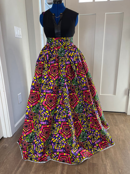 African skirt/Plus Size Clothing/Ankara Skirt/VA76