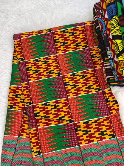 African print fabric/African clothing/African fabric bundle/African fabric/African fabric 6 yards/African fabric print/HT34/Kente