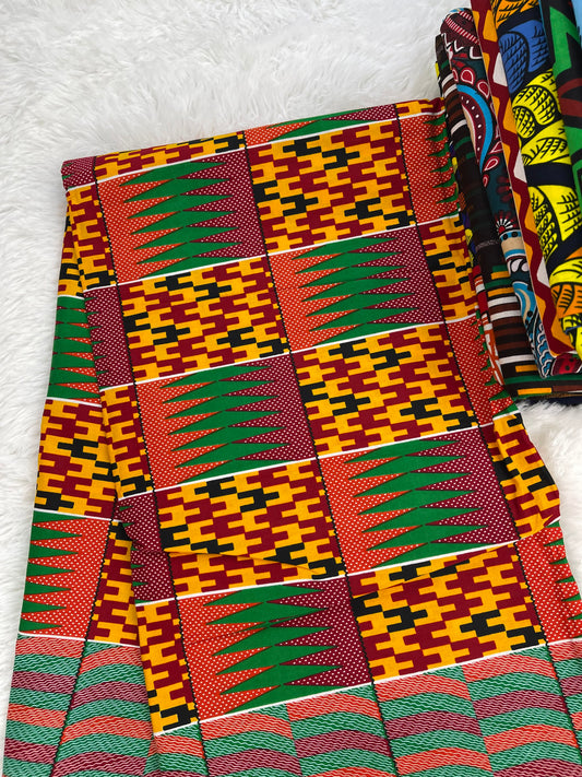 African print fabric/African clothing/African fabric bundle/African fabric/African fabric 6 yards/African fabric print/HT34/Kente