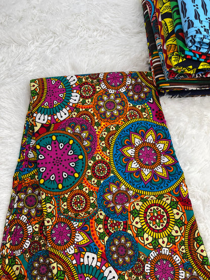 African print fabric/African clothing/African fabric bundle/African fabric/African fabric 6 yards/African fabric print/HT39a/