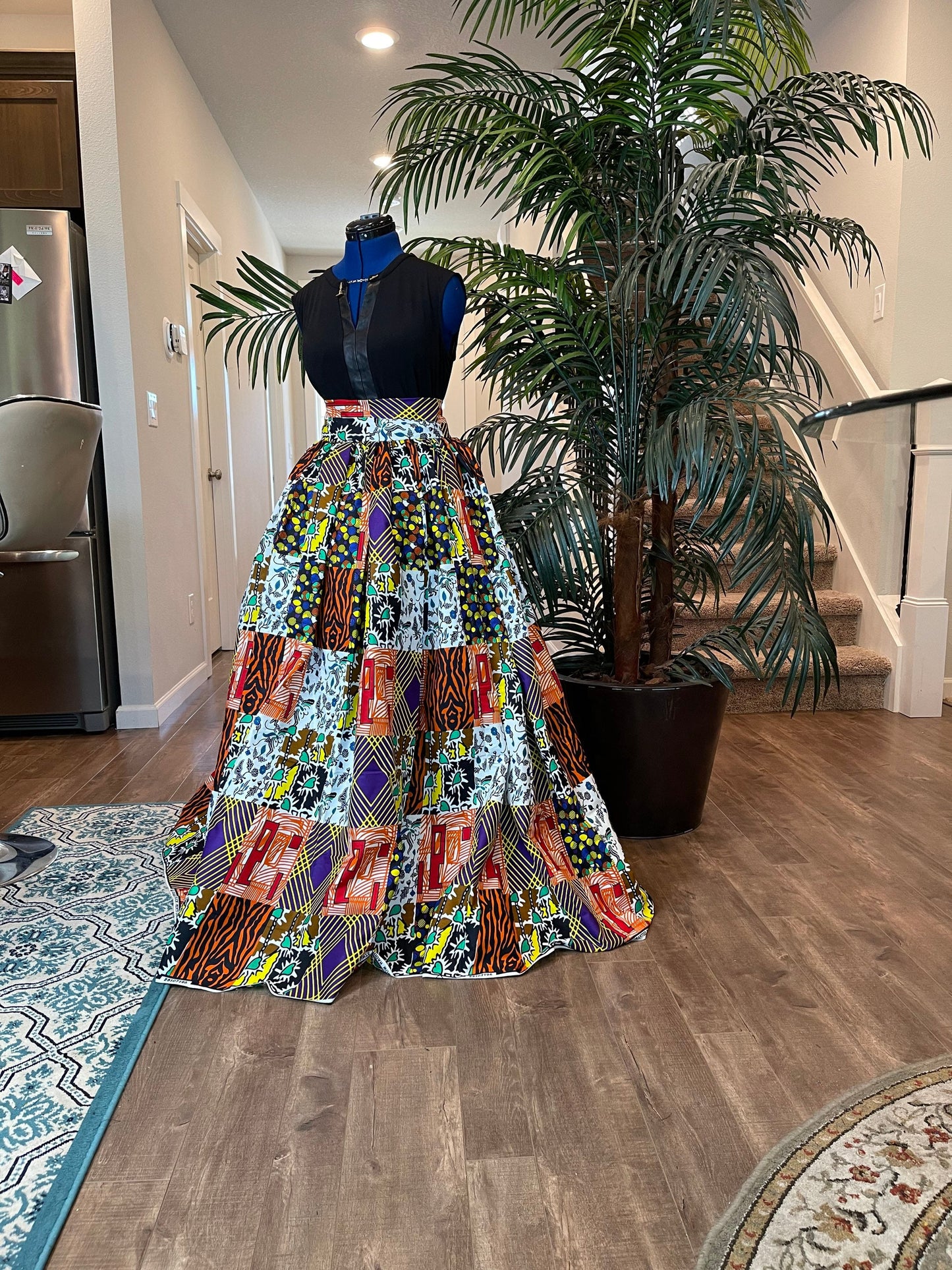 African Skirt/Ankara Skirt/Maxi Skirt/VA44