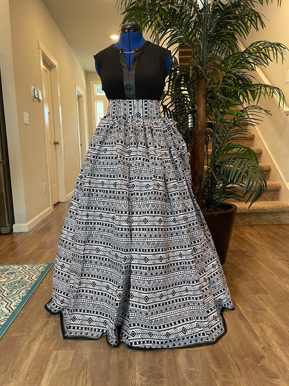 African Skirt/Ankara Skirt/African Clothing/VA34