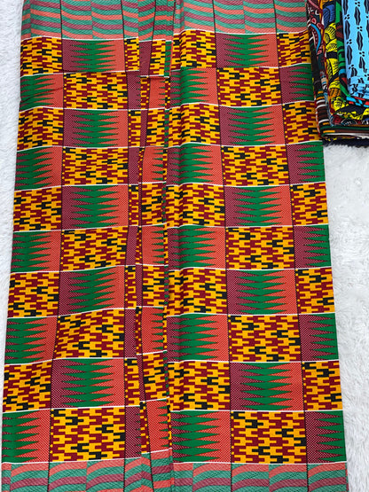 African print fabric/African clothing/African fabric bundle/African fabric/African fabric 6 yards/African fabric print/HT34/Kente
