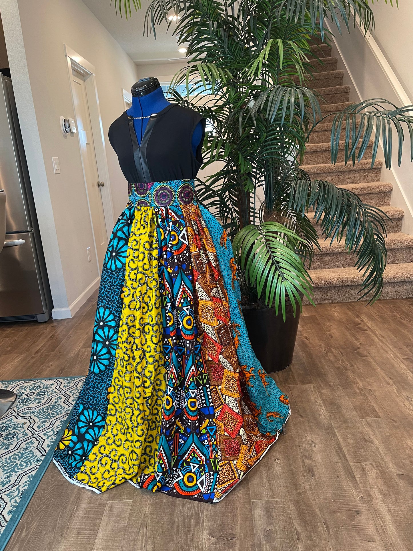 African Skirt/Ankara Skirt/African Clothing/VA99