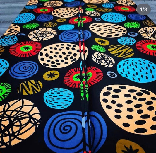 Multicolor African Fabric/African print/African fabric by the yard /Hollandais/ African fabric/ African fabric 6 yards/FG88wb