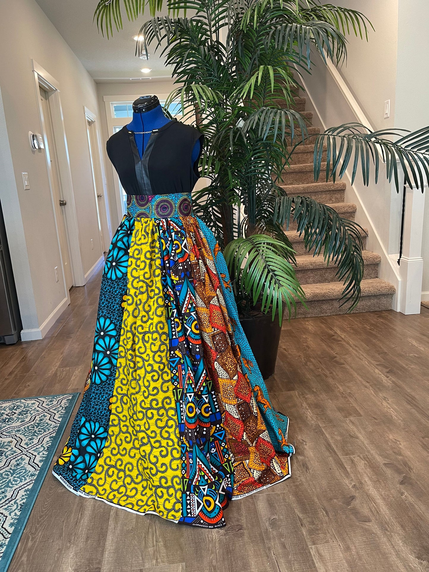 African Skirt/Ankara Skirt/African Clothing/VA99
