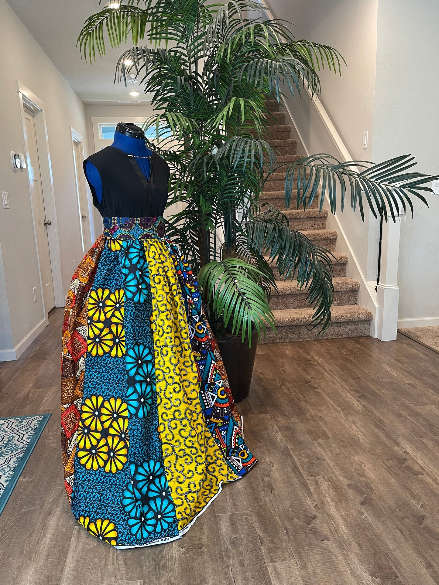 African Skirt/Ankara Skirt/African Clothing/VA99