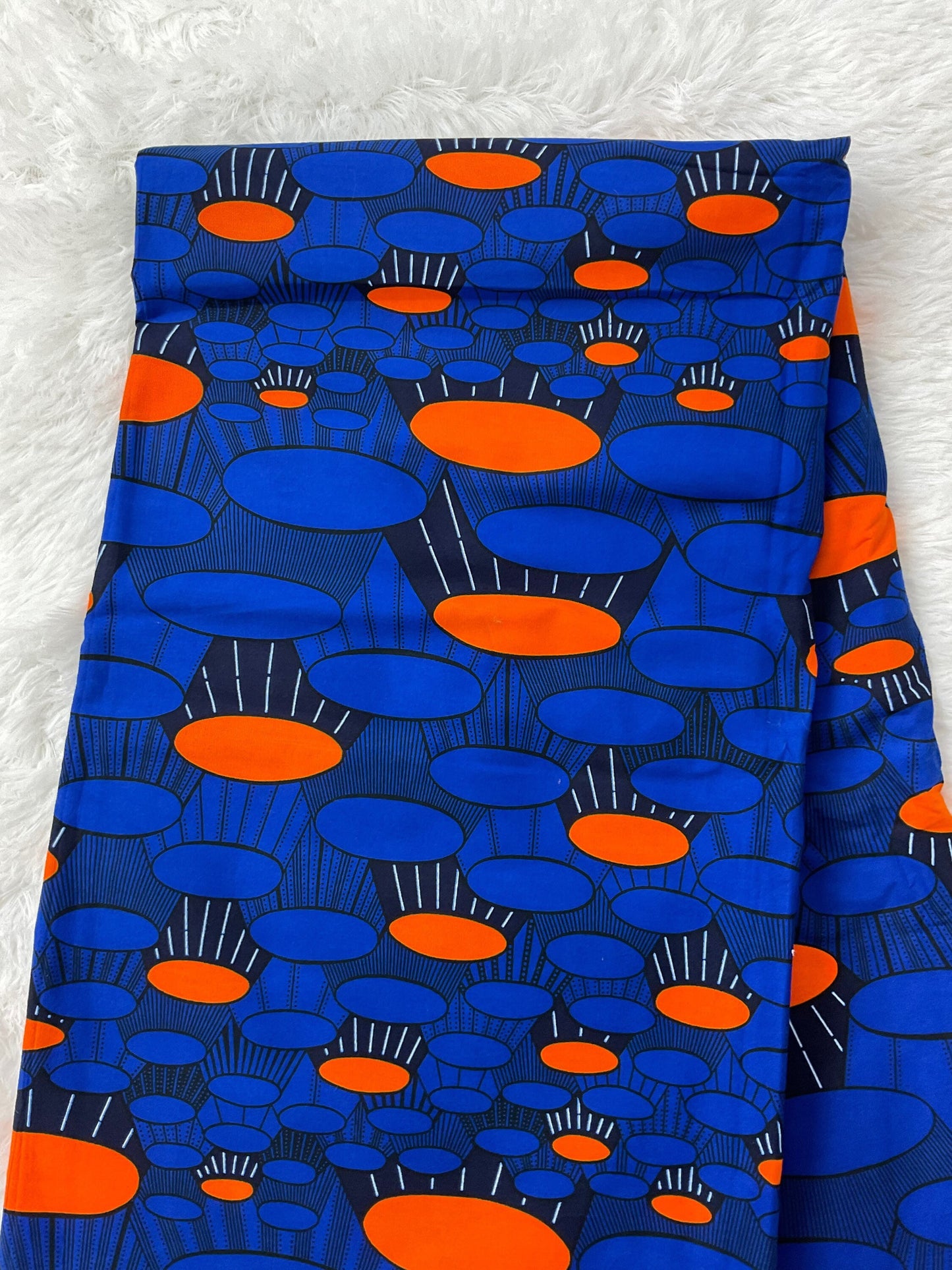 Blue  African Fabric/African prints/ Ankara fabric/ African fabric by the yard/Danshiki fabrics/African fabric 6 yards/FG94