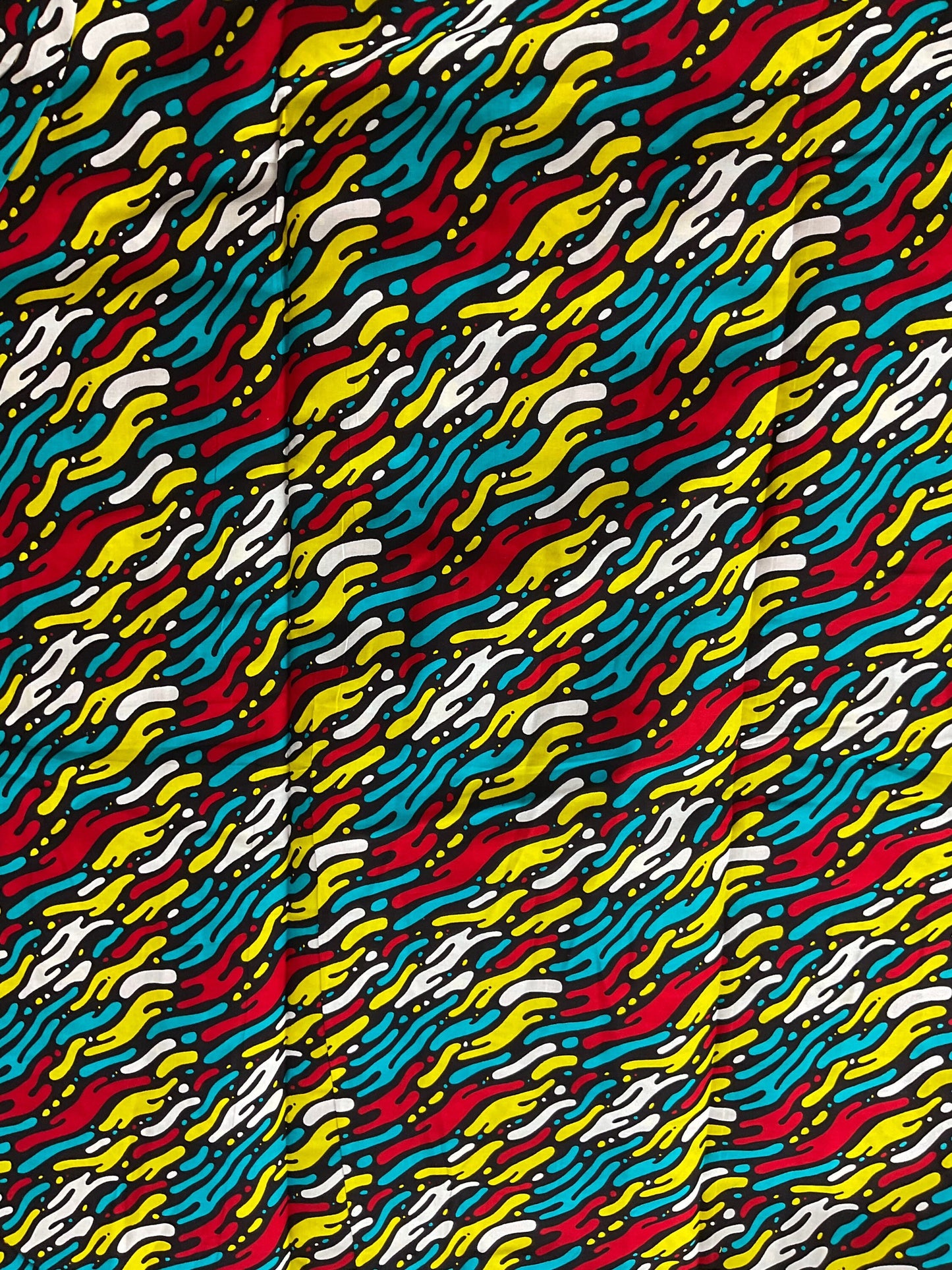 Pink and green African Fabric 6 yards/Ankara fabric by the yard/African wax/African Headwrap / multicolor fabric/MK617