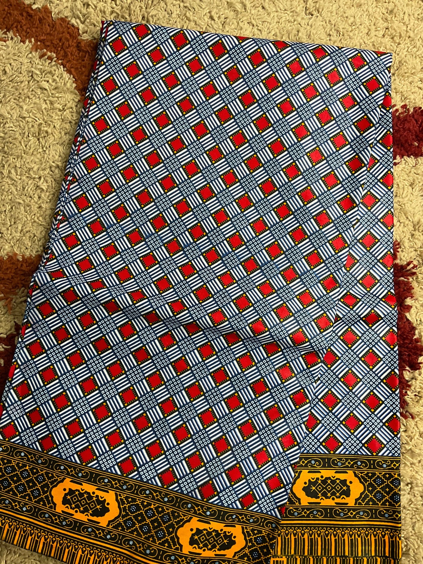 Patched work African Fabric/African prints/ Ankara fabric/ African fabric per yard/ African fabric for crafts/ African fabri/MK148