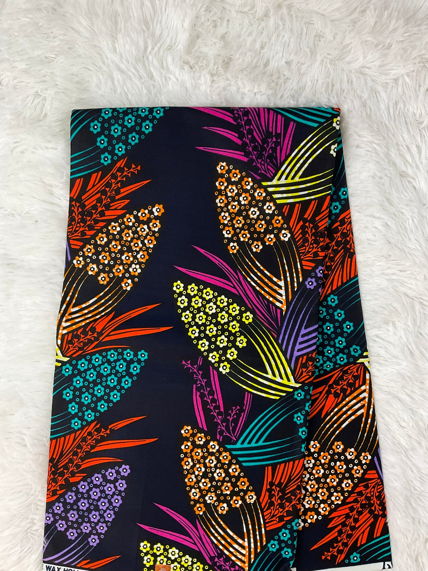 Multicolor African Fabric/African prints/ Ankara fabric/ African fabric per yard/ African fabric for crafts/ African fabri/FG19