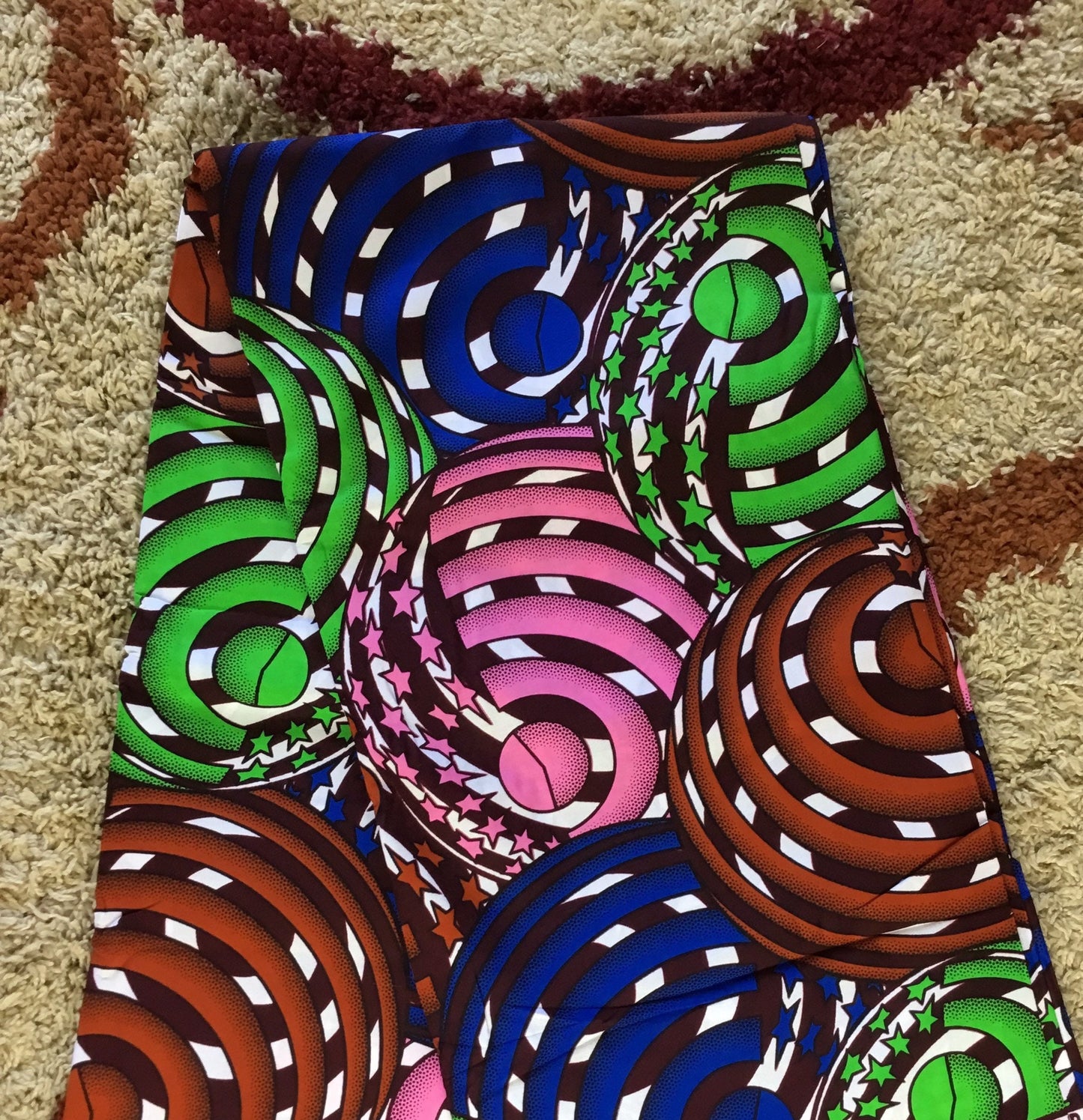 MulticolorAfrican Fabric/African print/African fabric by the yard /Hollandais/ African fabric/ African fabric 6 yards/FG88p