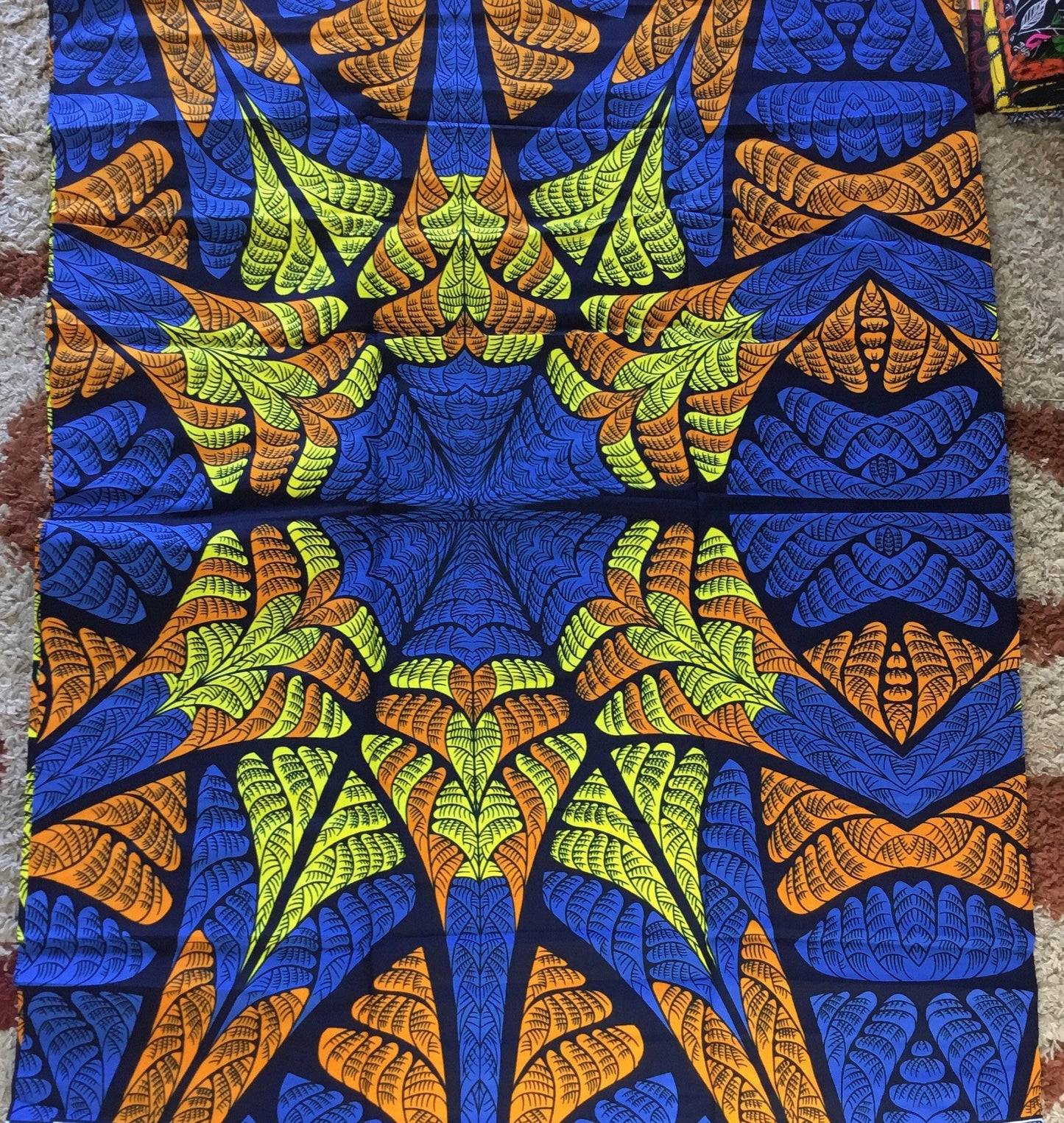 African Fabric/African prints/ Ankara -African wax/Hollandais/African fabric/ African fabric 6 yards/MK599