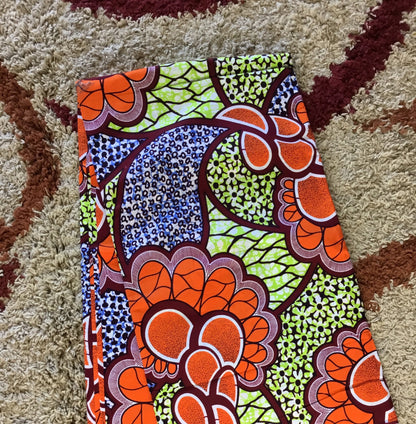 African Fabric/African prints/ Ankara fabric/ Wax print/ African fabric for decor/ African fabric for crafts/African headwrap/MK596