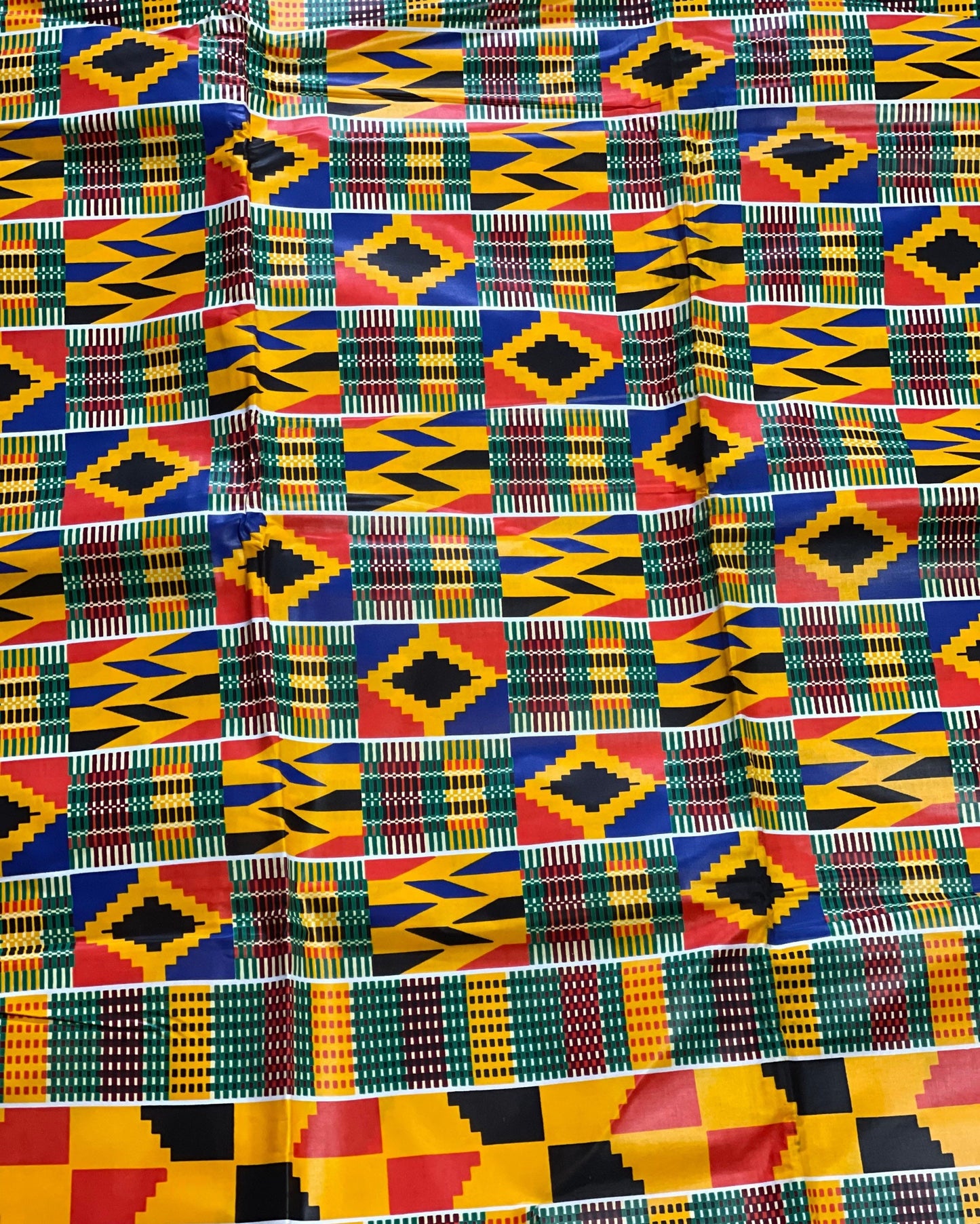 Multicolor kente African Fabric/African prints/ Ankara fabric/ African fabric per yard/ African fabric for crafts/ African fabri/FG55/