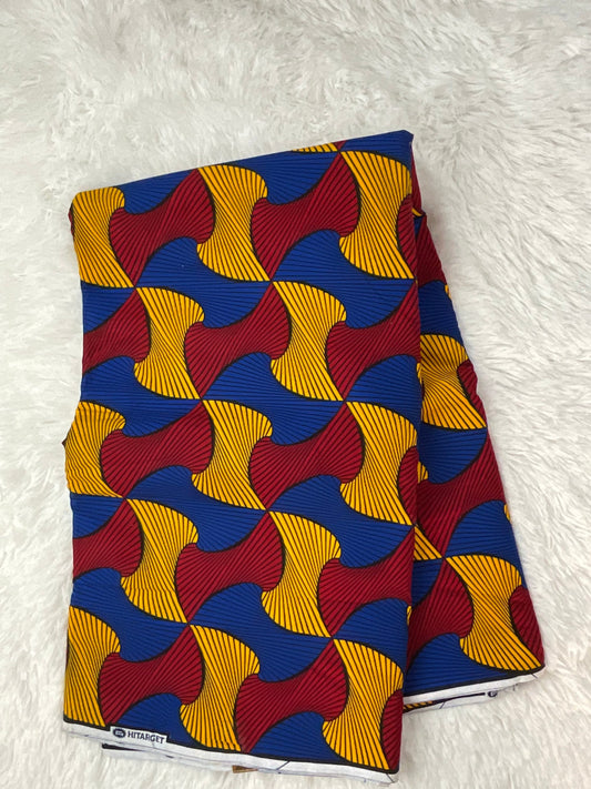 Multicolor African Fabric/African prints/ Ankara fabric/ Wax print/ African fabric for decor/ African fabric for crafts/MK127/