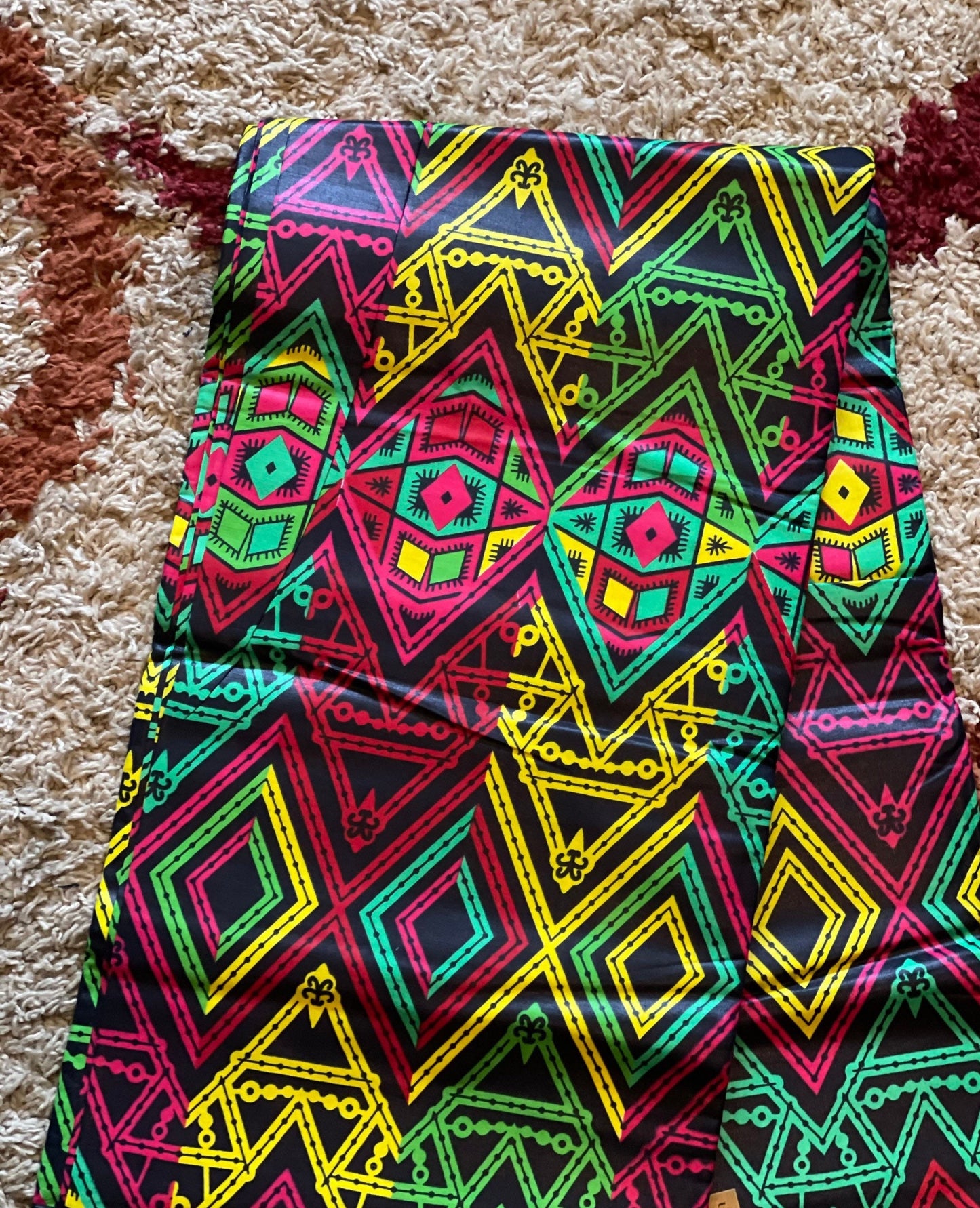 Multicolor African Fabric/African prints/ Ankara fabric/ African fabric per yard/ African fabric for crafts/ African fabri/FG60/Africa skirt
