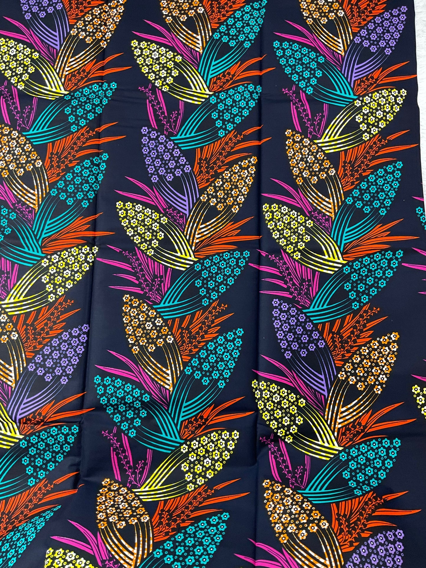 Multicolor African Fabric/African prints/ Ankara fabric/ African fabric per yard/ African fabric for crafts/ African fabri/FG19