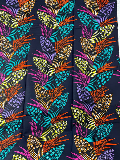 Multicolor African Fabric/African prints/ Ankara fabric/ African fabric per yard/ African fabric for crafts/ African fabri/FG19