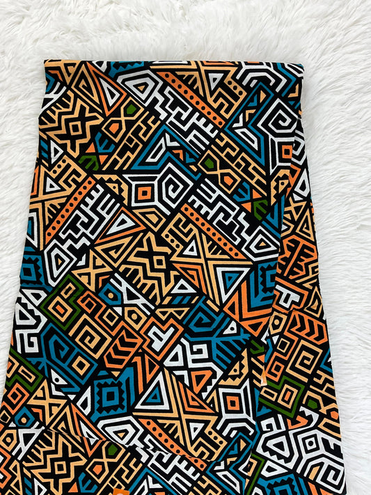African Fabric/African prints/ Ankara fabric/ African wax/Hollandais/ by the yard fabric/ African print 6 yards/ African star fabric/MK132