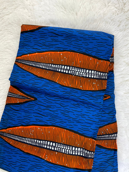 Multicolor African Fabric/African prints/ Ankara fabric/ African fabric per yard/ African fabric for crafts/ African fabri/FG18