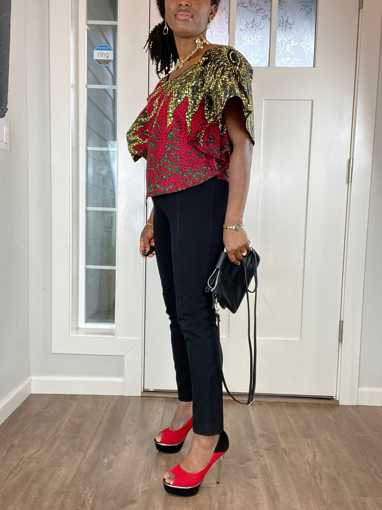 African women clothing/Danshiki Blouse/Ankara Blouse/African top/African duster/Tops/Blouse/