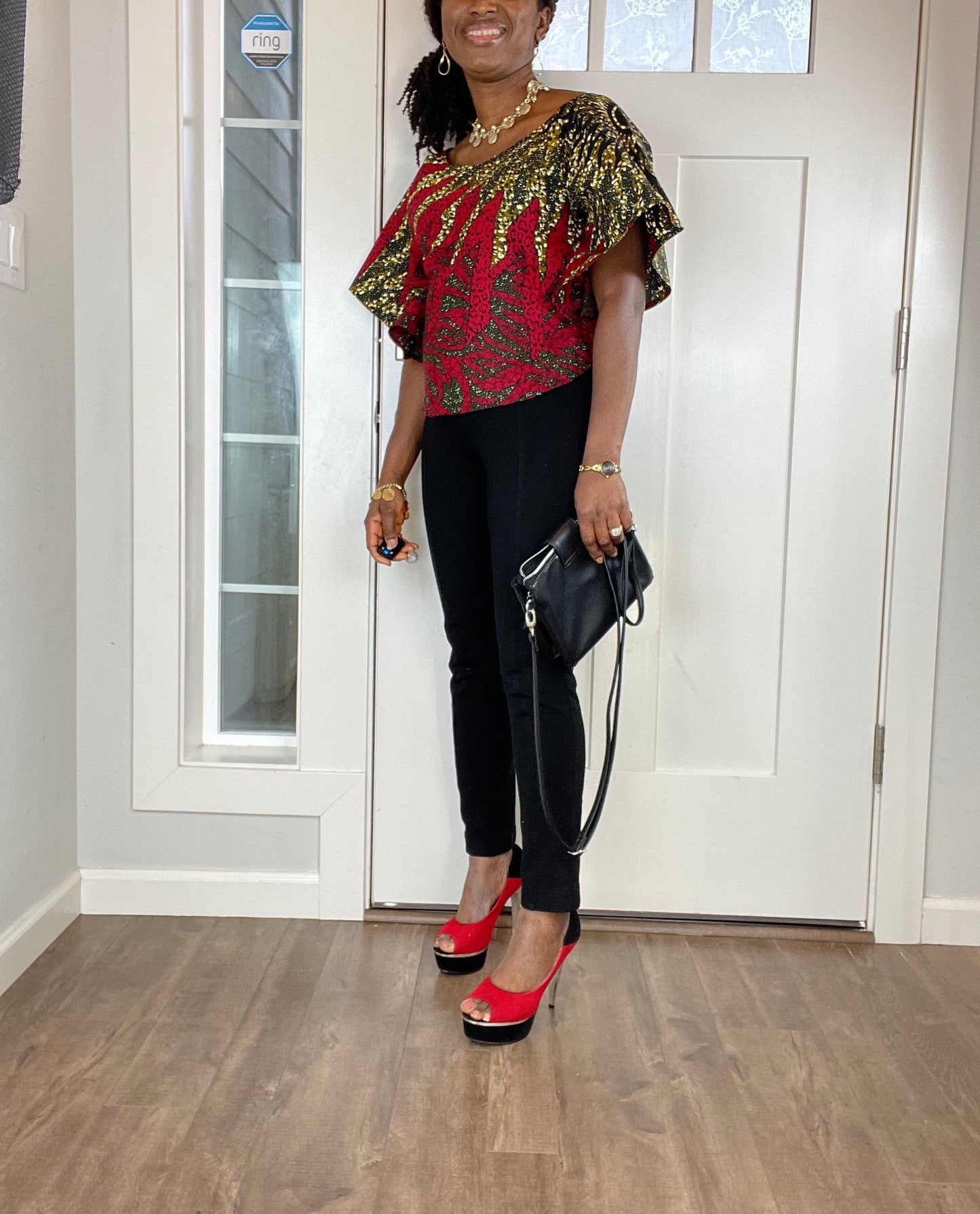 African women clothing/Danshiki Blouse/Ankara Blouse/African top/African duster/Tops/Blouse/